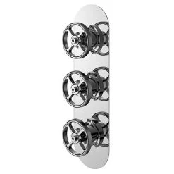Hudson Reed Revolution Industrial Triple Concealed Thermostatic Shower Valve - SIWTR02