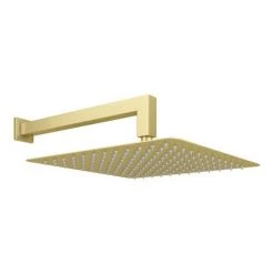 Arezzo Brushed Brass Square Shower Package with Concealed Valve + 300mm Head -ShowerLux Shop SQ2BBPK detail01 460