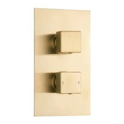 Arezzo Brushed Brass Square Shower Package with Concealed Valve + 300mm Head -ShowerLux Shop SQ2BBPK detail02 460