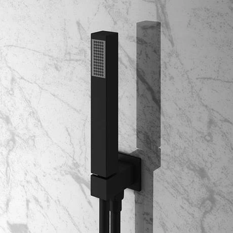 Arezzo Matt Black Square Triple Thermostatic Shower Pack with Head + Handset 5 Arezzo Matt Black Square Triple Thermostatic Shower Pack with Head + Handset - Image 3