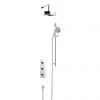 Heritage Somersby Recessed Shower with Deluxe Fixed Head and Flexible Kit - Chrome - SSOBDUAL03 2 Heritage Somersby Recessed Shower with Deluxe Fixed Head and Flexible Kit - Chrome - SSOBDUAL03 -ShowerLux Shop SSOBDUAL03 P
