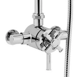 Heritage Somersby Exposed Shower with Deluxe Fixed Riser Kit & Diverter to Handset - Chrome - SSOBDUAL04 9 Heritage Somersby Exposed Shower with Deluxe Fixed Riser Kit & Diverter to Handset - Chrome - SSOBDUAL04 -ShowerLux Shop SSOBDUAL04 D4 460