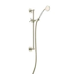 Heritage - Traditional Flexible Shower Kit - Vintage Gold - STA04