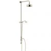 Heritage Fixed Kit with Diverter, Rose and Handset - Vintage Gold - STA15 -ShowerLux Shop STA15 P