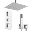 Summit Square Ceiling Mounted Shower Pack (with Handset + Rainfall Shower Head) 1 Summit Square Ceiling Mounted Shower Pack (with Handset + Rainfall Shower Head) -ShowerLux Shop SUM PK3 p