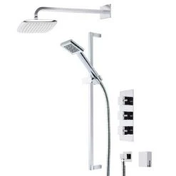 Roper Rhodes Event Square Triple Function Shower System with Bath Filler - SVSET19