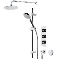 Roper Rhodes Event Round Triple Function Shower System with Bath Filler - SVSET22