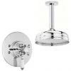 Ultra Beaumont Dual Concealed Thermostatic Shower Valve + Ceiling Mounted 8" Rose 1 Ultra Beaumont Dual Concealed Thermostatic Shower Valve + Ceiling Mounted 8" Rose -ShowerLux Shop TBDCTV p
