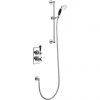 Burlington Trent Black Thermostatic Concealed Single Outlet Shower Valve with Slide Rail, Hose & Handset 2 Burlington Trent Black Thermostatic Concealed Single Outlet Shower Valve with Slide Rail, Hose & Handset -ShowerLux Shop TF1H BLA P