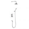 Burlington Trent Thermostatic Concealed Two Outlet Diverter Shower Valve, Hose & Handset with Fixed Shower Head 2 Burlington Trent Thermostatic Concealed Two Outlet Diverter Shower Valve, Hose & Handset with Fixed Shower Head -ShowerLux Shop TF2S V16 P