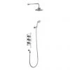 Burlington Trent Thermostatic Concealed Two Outlet Shower Valve, Hose & Handset with Fixed Head 1 Burlington Trent Thermostatic Concealed Two Outlet Shower Valve, Hose & Handset with Fixed Head -ShowerLux Shop TF3S V16 PN
