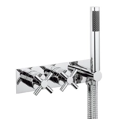 Crosswater - Totti Wall Mounted Thermostatic Shower Valve with Handset - TO1701RC 3 Crosswater - Totti Wall Mounted Thermostatic Shower Valve with Handset - TO1701RC