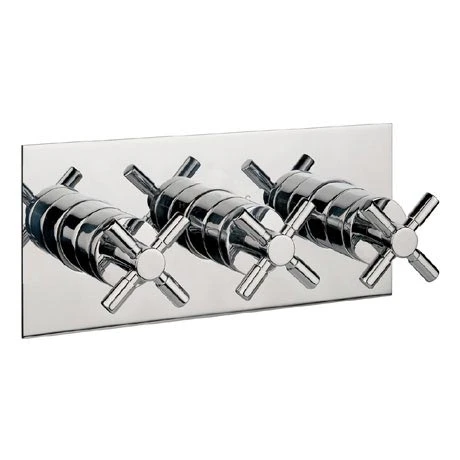 Crosswater - Totti Triple Concealed Thermostatic Shower Valve - TO2001RC 3 Crosswater - Totti Triple Concealed Thermostatic Shower Valve - TO2001RC