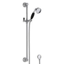 Hudson Reed Topaz Black Triple Concealed Shower with Slide Rail Kit & Fixed Head -ShowerLux Shop TOPAZBLK SPK2 D2 460