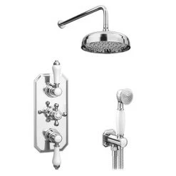 Trafalgar Traditional Triple Thermostatic Shower Package with Head + Handset 10 Trafalgar Traditional Triple Thermostatic Shower Package with Head + Handset -ShowerLux Shop TRADPK01 detail1 460