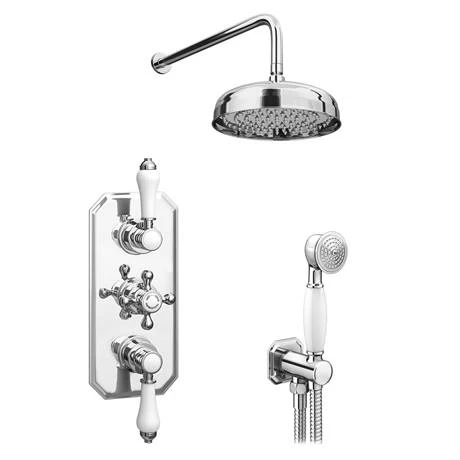 Trafalgar Traditional Triple Thermostatic Shower Package with Head + Handset 5 Trafalgar Traditional Triple Thermostatic Shower Package with Head + Handset - Image 3
