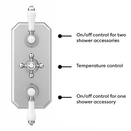 Trafalgar Traditional Shower Package with Fixed Head, Slide Rail Kit + Bath Spout 6 Trafalgar Traditional Shower Package with Fixed Head, Slide Rail Kit + Bath Spout - Image 4