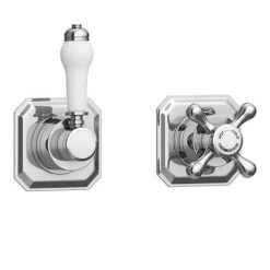 Trafalgar Concealed Individual Stop Tap + Thermostatic Control Valve with with Slider Rail Kit -ShowerLux Shop TRAF ISV PK3 d2 460