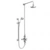 Trafalgar Triple Exposed Thermostatic Shower Valve + Slider Rail Kit with Rigid Riser -ShowerLux Shop TRAF SKRR P