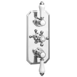 Trafalgar Traditional Triple Concealed Thermostatic Shower Valve with Diverter