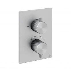 Crosswater 3ONE6 Stainless Steel Crossbox 2 Outlet Trimset