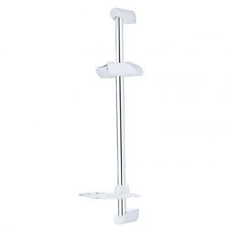 Triton Leon Shower Riser Rail - White/Chrome - TSKLEONWC 3 Triton Leon Shower Riser Rail - White/Chrome - TSKLEONWC