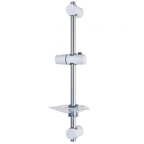 Triton Lewis Shower Riser Rail - White/Chrome - TSKLEWWC 3 Triton Lewis Shower Riser Rail - White/Chrome - TSKLEWWC