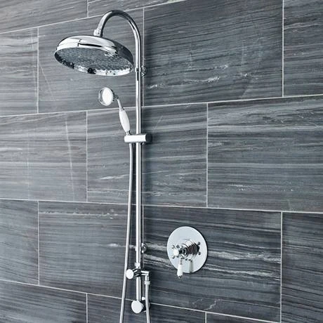 Hudson Reed Topaz White Dual Concealed Thermostatic Shower Valve Chrome - TSVT006 5 Hudson Reed Topaz White Dual Concealed Thermostatic Shower Valve Chrome - TSVT006 - Image 3