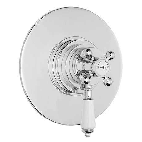 Hudson Reed Topaz White Dual Concealed Thermostatic Shower Valve Chrome - TSVT006 3 Hudson Reed Topaz White Dual Concealed Thermostatic Shower Valve Chrome - TSVT006