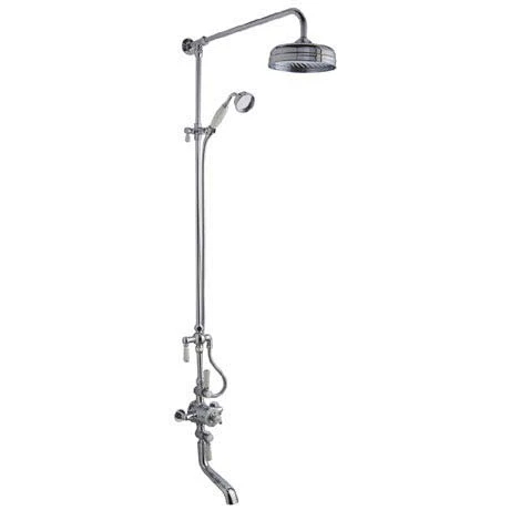 Hudson Reed Topaz Triple Thermostatic Shower Valve with Rigid Riser Kit & Bath Spout - TSVT103 3 Hudson Reed Topaz Triple Thermostatic Shower Valve with Rigid Riser Kit & Bath Spout - TSVT103
