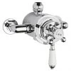 Hudson Reed Topaz White Dual Exposed Thermostatic Shower Valve Chrome - TSVT104 2 Hudson Reed Topaz White Dual Exposed Thermostatic Shower Valve Chrome - TSVT104 -ShowerLux Shop TSVT104 P