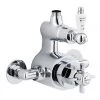 Nuie Traditional Twin Exposed Thermostatic Shower Valve - Chrome - AG302 2 Nuie Traditional Twin Exposed Thermostatic Shower Valve - Chrome - AG302 -ShowerLux Shop Traditional Exposed Shower Valve AG302 p