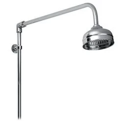 Nuie Traditional Exposed Thermostatic Triple Shower Valve inc. Riser, 4" Rose & Slide Rail Kit -ShowerLux Shop Traditional Exposed Thermostatic Triple Shower Valve TEXSVRKIT d2 375
