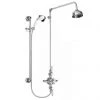 Nuie Traditional Exposed Thermostatic Triple Shower Valve inc. Riser, 4" Rose & Slide Rail Kit 1 Nuie Traditional Exposed Thermostatic Triple Shower Valve inc. Riser, 4" Rose & Slide Rail Kit -ShowerLux Shop Traditional Exposed Thermostatic Triple Shower Valve TEXSVRKIT p
