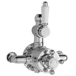 Traditional Luxury Rigid Riser Kit with Diverter & Twin Exposed Shower Valve -ShowerLux Shop Traditional Luxury Rigid Riser Kit with Diverter Twin Exposed Shower Valve n d1 460