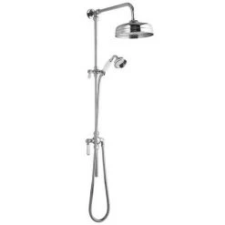 Traditional Twin Exposed Shower Package with Valve + Victorian Grand Rigid Riser Kit 7 Traditional Twin Exposed Shower Package with Valve + Victorian Grand Rigid Riser Kit -ShowerLux Shop Traditional Twin Exposed Shower Package with Valve Victorian Grand Rigid Riser Kit d2 460