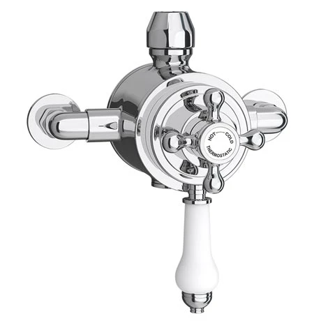 Trafalgar Traditional Dual Exposed Thermostatic Shower Valve 2 Trafalgar Traditional Dual Exposed Thermostatic Shower Valve