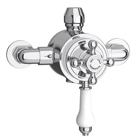 Trafalgar Traditional Luxury Rigid Riser Kit with Diverter + Dual Exposed Shower Valve 4 Trafalgar Traditional Luxury Rigid Riser Kit with Diverter + Dual Exposed Shower Valve - Image 2