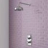 Trafalgar Traditional Twin Concealed Thermostatic Shower Valve inc. 8" Apron Fixed Head 1 Trafalgar Traditional Twin Concealed Thermostatic Shower Valve inc. 8" Apron Fixed Head -ShowerLux Shop Trafalgar Traditional Twin Concealed Thermostatic Shower Valve inc 8 Apron Fixed Head p