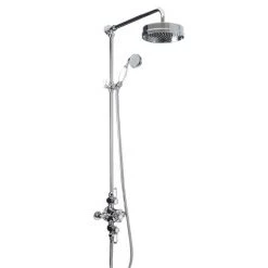 Trafalgar Triple Exposed Thermostatic Shower Valve + Luxury Rigid Riser Kit