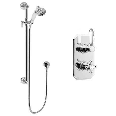 Trafalgar Twin Concealed Thermostatic Shower Valve + Slider Rail Kit 4 Trafalgar Twin Concealed Thermostatic Shower Valve + Slider Rail Kit - Image 2