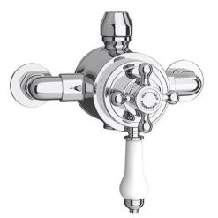 Trafalgar Victorian Exposed Valve inc. Rigid Riser Kit, Diverter, 8" Rose + Handset 10 Trafalgar Victorian Exposed Valve inc. Rigid Riser Kit, Diverter, 8" Rose + Handset -ShowerLux Shop Trafalgar Victorian Exposed Valve inc Rigid Riser Kit Diverter 8 Inch Shower Rose Handset d3 460
