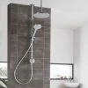 Aqualisa Unity Q Smart Shower Exposed with Adjustable and Ceiling Fixed Head -ShowerLux Shop UTQ.A1.EV .DVFC .20 P