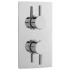 Ultra Quest Rectangular Twin Shower with Built-in Diverter - QUEV52 1 Ultra Quest Rectangular Twin Shower with Built-in Diverter - QUEV52 -ShowerLux Shop Ultra Quest Rectangular Twin Shower with Built in Diverter QUEV52 p
