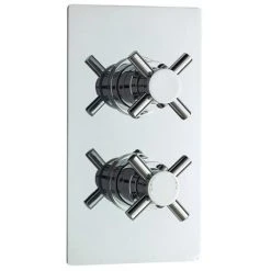 Series 1 Twin Concealed Thermostatic Shower Valve - Chrome - JTY306