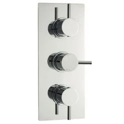 Nuie Quest Triple Concealed Thermostatic Shower Valve - Chrome - JTY314