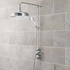 Nuie Traditional Triple Exposed Thermostatic Shower Valve - A3057E 5 Nuie Traditional Triple Exposed Thermostatic Shower Valve - A3057E -ShowerLux Shop Ultra Traditional Triple Exposed Thermostatic Shower Valve A3057E d1 460