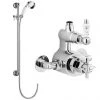 Ultra Traditional Twin Exposed Thermostatic Valve + Slider Rail Kit -ShowerLux Shop Ultra Traditional Twin Exposed Thermostatic Valve Slider Rail Kit prod