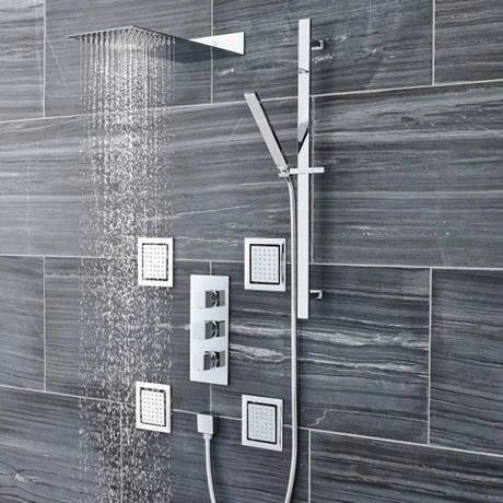 Ultra Volt Concealed Thermostatic Triple Shower Valve with Built-in Diverter 4 Ultra Volt Concealed Thermostatic Triple Shower Valve with Built-in Diverter - Image 2