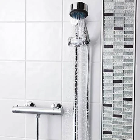 Nuie ABS Round Thermostatic Bar Valve - Bottom Outlet - Chrome - VBS001 5 Nuie ABS Round Thermostatic Bar Valve - Bottom Outlet - Chrome - VBS001 - Image 3